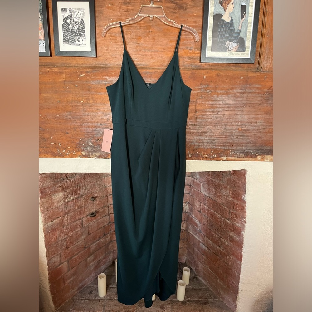 BHLDN Anthropologie Caron V-Neck Dress